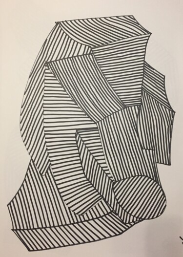 Tekening getiteld "1789" door Sever, Origineel Kunstwerk, Marker