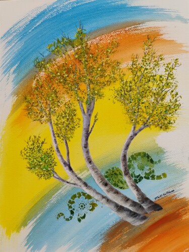 Peinture intitulée "Chercher la lumière" par Nicole Ethier-Vallières, Œuvre d'art originale, Acrylique