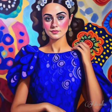 “Flamenco dancer” Digital Arts titled "“Flamenco dancer”" by Pintor Nicolas, Original Artwork, 2D Digital Work