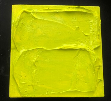 Картина под названием "Yellow rock" - Mila Oz, Подлинное произведение искусства, Акрил Установлен на Деревянная рама для нос…