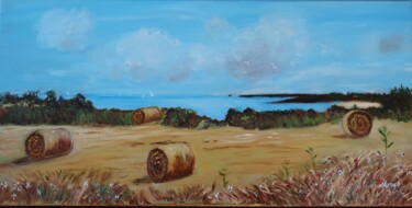 Peinture intitulée "La pointe du Meinga…" par Marguerite Salaun (Margo), Œuvre d'art originale, Huile