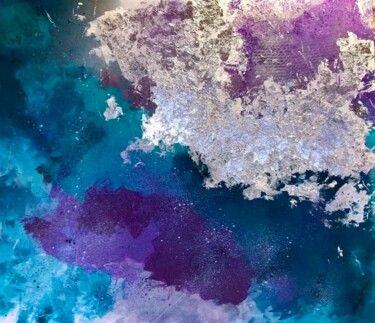 绘画 标题为“"Every Cloud Has A…” 由Annette Aspen, 原创艺术品, 丙烯 安装在木质担架架上