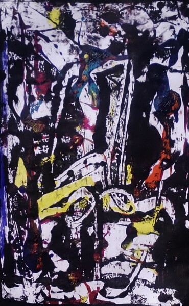 Painting titled "univers propre à la…" by Francisco Mendes, Original Artwork, Acrylic