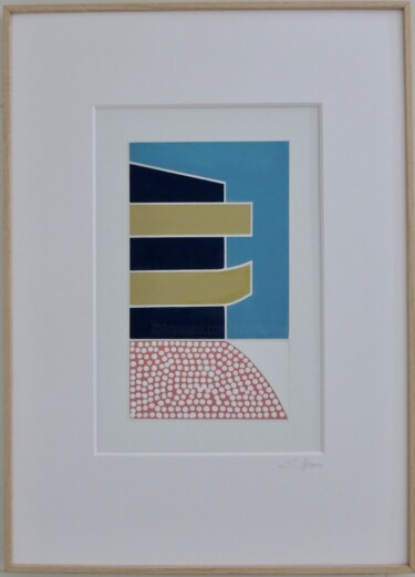 Painting titled "Dew drops" by Sylvie Hamou, Original Artwork, Acrylic Mounted on Cardboard