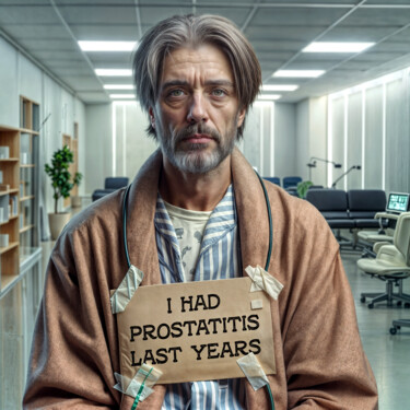 数字艺术 标题为“Prostatitis” 由Egidoro, 原创艺术品, AI生成的图像