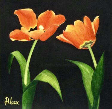 Painting titled "Celestial dance" by Anna Isaac, Original Artwork, Pastel
