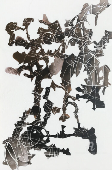 绘画 标题为“Levee Breach” 由Arnold August Nobis, 原创艺术品, 丙烯