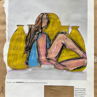 Collages intitulée "3r[a / Back to the…" par Leni Smoragdova, Œuvre d'art originale, Collages