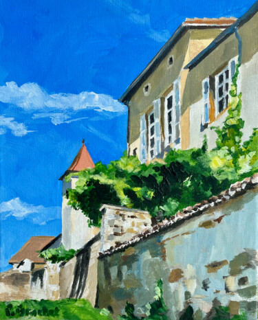 Peinture intitulée "Semur, le petit che…" par Pascal Brachet, Œuvre d'art originale, Acrylique