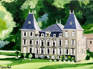 Peinture intitulée "Le château de Saint…" par Pascal Brachet, Œuvre d'art originale, Acrylique