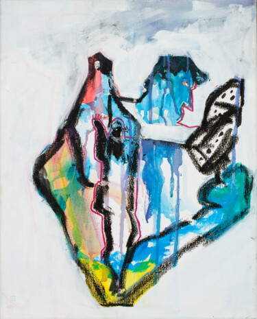 Pintura titulada "Ciudad Diamante (Di…" por Carlos Navarro, Obra de arte original, Acrílico