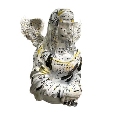 Sculptuur getiteld "Mono Lisa & Basquiat" door Dervis Yusuf Akdemir, Origineel Kunstwerk, Hars