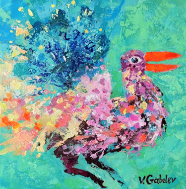 Painting titled "Bird 03 (from the s…" by Vlad Gabelev, Original Artwork, Acrylic
