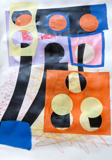 Collages titled "Balkbrug" by Ronnie Kolner, Original Artwork, Collages