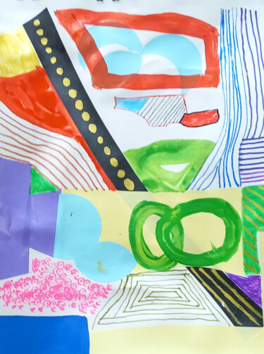 Colagens intitulada "Beerze" por Ronnie Kolner, Obras de arte originais, Colagens