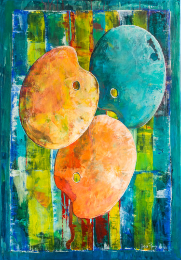 绘画 标题为“"Palette"” 由Paweł Jagła, 原创艺术品, 丙烯