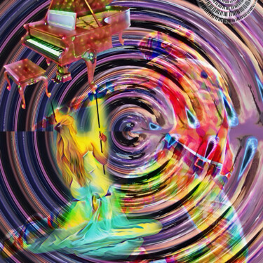 数字艺术 标题为“Electricity goes in…” 由Davina Dugnas, 原创艺术品, 数字油画