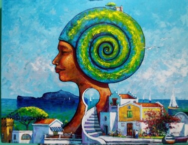 "La via del farò 2024" başlıklı Tablo Sticchinain tarafından, Orijinal sanat, Akrilik artwork_cat. üzerine monte edilmiş