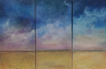 Peinture intitulée "Un dimanche après m…" par Annie Vandemalle, Œuvre d'art originale, Pastel