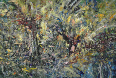 제목이 "Wierzby, skwer z wi…"인 미술작품 Eryk Maler로, 원작, 기름