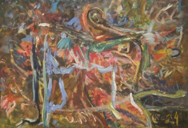 제목이 "Kobieta Kot"인 미술작품 Eryk Maler로, 원작, 기름