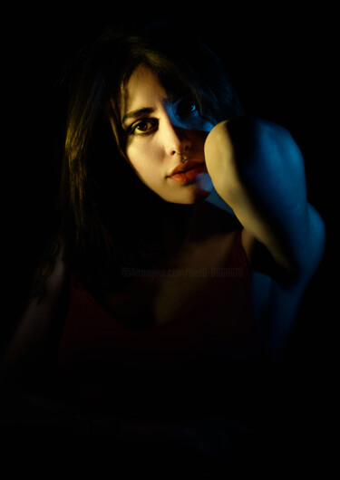 Fotografie getiteld "Jaune et bleu" door Atelier 4713, Origineel Kunstwerk, Niet gemanipuleerde fotografie