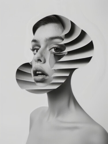 数字艺术 标题为“Surreal Woman Portr…” 由Bilge Paksoylu, 原创艺术品, AI生成的图像