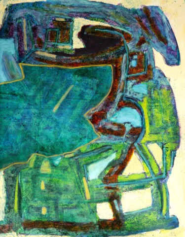 Peinture intitulée "Anamnestique" par Philippe Casaubon, Œuvre d'art originale, Huile