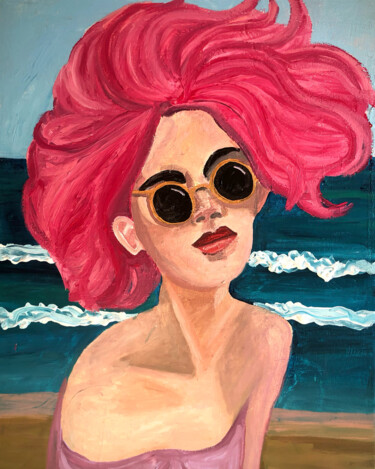 Peinture intitulée "On the beach of Mon…" par Barbara Friehs, Œuvre d'art originale, Acrylique