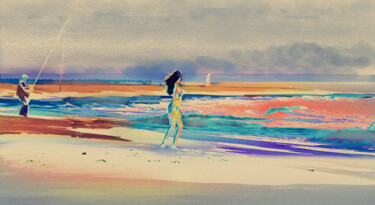 "La Bella y el Pesca…" başlıklı Dijital Sanat Alfonso García tarafından, Orijinal sanat, Dijital Fotoğrafçılık