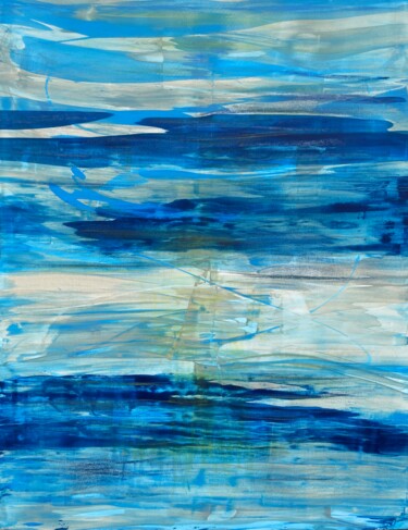 绘画 标题为“Blue water energy 1” 由Elena Kovalskaia, 原创艺术品, 丙烯