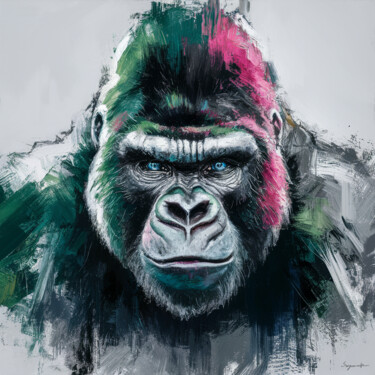 Gorilla 数字艺术 标题为“Gorilla” 由Pavel Apilat, 原创艺术品, 数字油画