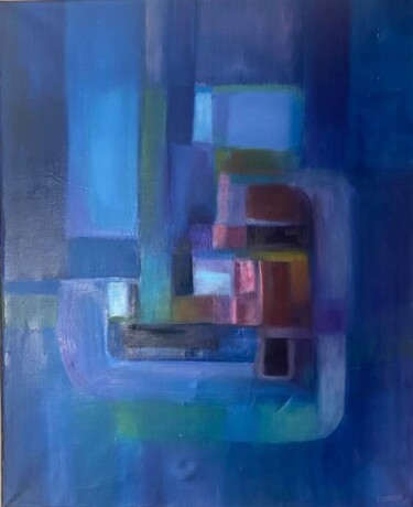 Peinture intitulée "Arabesque" par Stelio Scamanga, Œuvre d'art originale, Huile Monté sur Châssis en bois