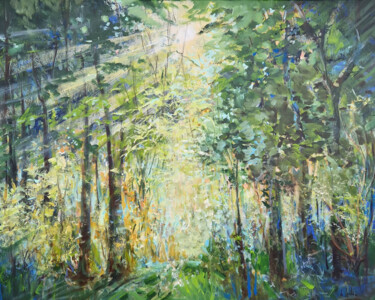 Pittura intitolato "Sunny glade" da Irina Laube, Opera d'arte originale, Acrilico
