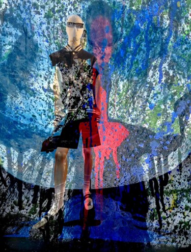 Digital Arts titled "Mannequin dans un e…" by Jean-Marie Palacios, Original Artwork, Digital Collage