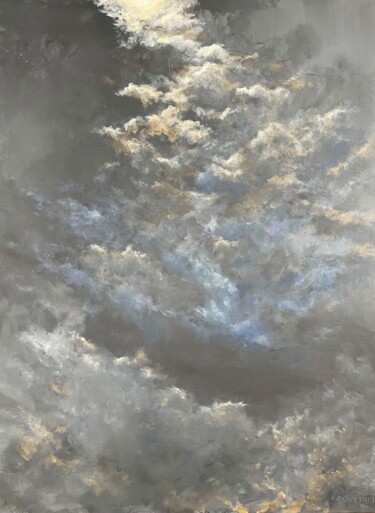 Painting titled "Weightless" by Roger Quesnel, Original Artwork, Acrylic Mounted on Wood Stretcher frame