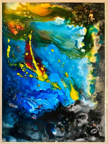 Ζωγραφική με τίτλο "Bez tytułu II" από Dariusz Jach, Αυθεντικά έργα τέχνης, Ακρυλικό