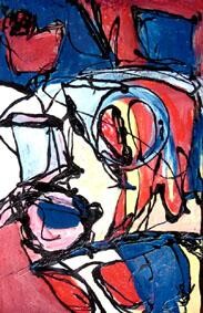 绘画 标题为“Abstraction 1” 由Saskia V, 原创艺术品, 油