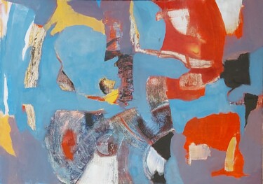 Morceaux choisis en mouvement. Painting titled "Morceaux choisis en…" by Monique Morellec, Original Artwork, Acrylic