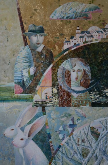 「Game hunter」というタイトルの絵画 Alena Sychevaによって, オリジナルのアートワーク, オイル