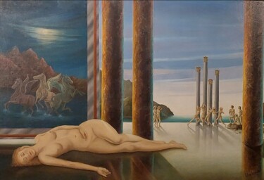 绘画 标题为“The Dream Of The Mu…” 由John Haanstra, 原创艺术品, 油