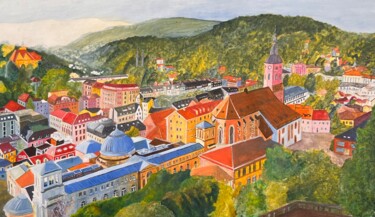绘画 标题为“Baden-Baden” 由Paolo Nicola, 原创艺术品, 丙烯