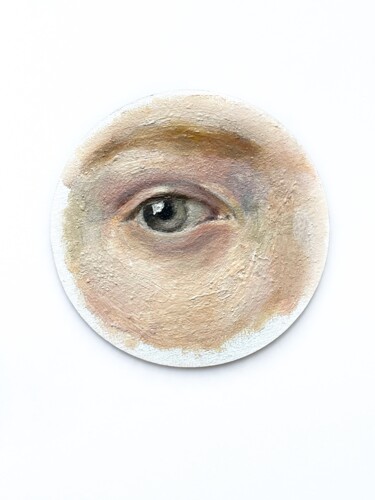"THE FACESCAPES" 6 Painting titled ""THE FACESCAPES" 6" by Marina Shavyrina-Shkoliar, Original Artwork, Oil Mounted on Other rigid panel
