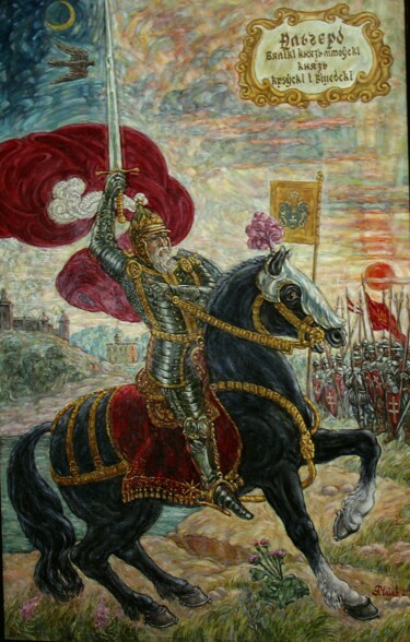 Ζωγραφική με τίτλο "Альгерд" από Anatoly Chmil, Αυθεντικά έργα τέχνης, Λάδι