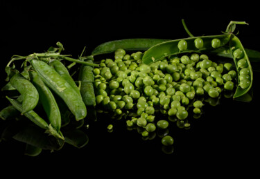 Fotografie getiteld "Petits pois" door Atelier 4713, Origineel Kunstwerk, Digitale fotografie