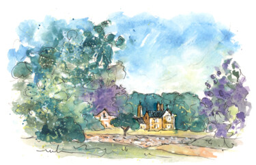 绘画 标题为“A Beautiful House I…” 由Miki De Goodaboom, 原创艺术品, 水粉