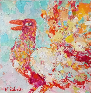 Painting titled "Bird 04 (from the s…" by Vlad Gabelev, Original Artwork, Acrylic