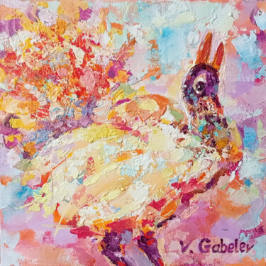 Painting titled "Bird 05" by Vlad Gabelev, Original Artwork, Acrylic