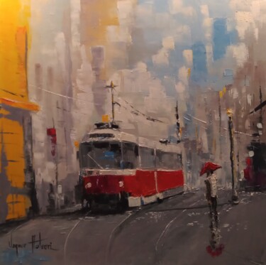 「Cidade Europeia」というタイトルの絵画 Vagner Autuoriによって, オリジナルのアートワーク, オイル