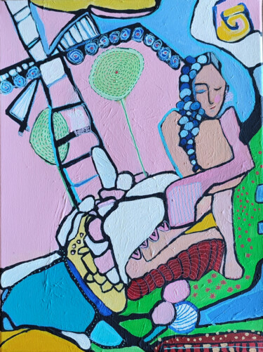 绘画 标题为“In the Moment” 由Rana Siba, 原创艺术品, 丙烯